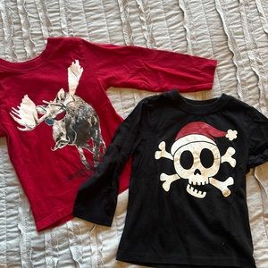 EC 2 Childrens Place long sleeve Christmas/Winter tees